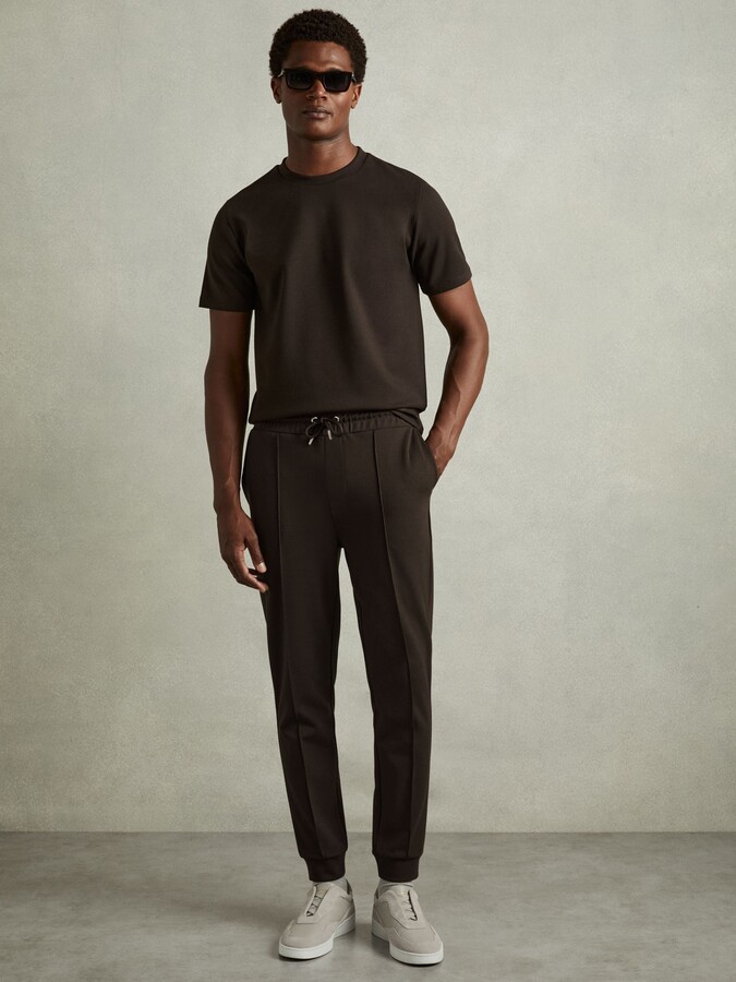 Reiss Interlock-jersey Drawstring Joggers