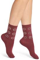 Thumbnail for your product : Nordstrom Crystal Flower Crew Socks