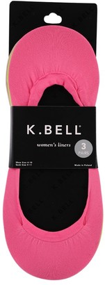 K. Bell Socks Microfiber Liners- Three Pack
