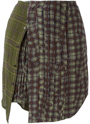 A.F.Vandevorst multi patterned mini skirt