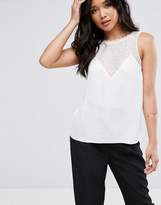 Thumbnail for your product : ASOS DESIGN Tank With Lace Detail