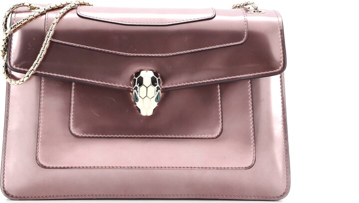 Bvlgari Serpenti Forever Shoulder Bag Patent Medium