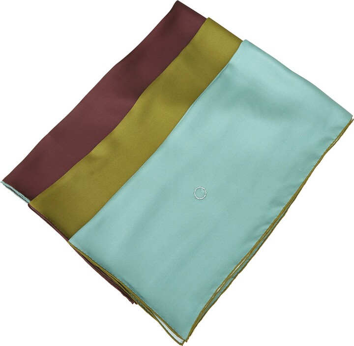 Soft Strokes Silk Pure Silk Scarf Olive Tree Solid Colour Collection Set Of Three Large