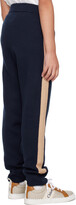 Thumbnail for your product : Chloé Kids Navy & Beige Narrow Leg Lounge Pants