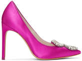 Thumbnail for your product : Sophia Webster Pink Bibi Butterfly Pearl Heels