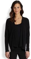 Thumbnail for your product : Josie Natori Draped Contrast-Back Cardigan