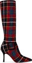 Thumbnail for your product : Manolo Blahnik Wool Bayhi 90 Boot in Red