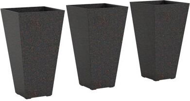 Wrought Studio Modern Planters Set Faux Marble Polypropylene Space-saving Design