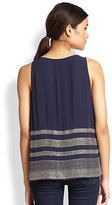 Thumbnail for your product : Joie Yveline Silk Beaded Tank