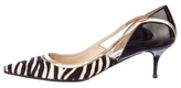 Thumbnail for your product : Jimmy Choo Ponyhair and Patent Pumps