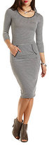 Thumbnail for your product : Crazy 8 Striped & Hooded Midi T-Shirt Dress