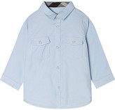 Thumbnail for your product : Burberry Check elbow cord shirt 3-36 months