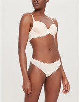 Thumbnail for your product : Wacoal Lace Affair satin and lace contour bra