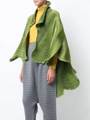 Issey Miyake frilled shawl jacket