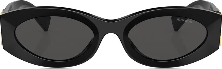 Miu Miu Eyewear Glimpse oval-frame sunglasses