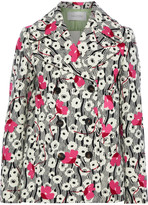 Thumbnail for your product : Valentino Double-breasted Floral-print Wool-felt Jacket