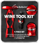 Thumbnail for your product : Metrokane Barware, Rabbit 4 Piece Wine Tool Kit