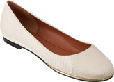 Thumbnail for your product : Givenchy Snakeskin Round Toe Ballet Flats