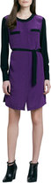 Thumbnail for your product : Yigal Azrouel Cut25 by Colorblock Tie-Waist Shirtdress
