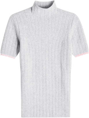 Victoria Beckham Ribbed Pullover with Virgin Wool