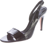 Thumbnail for your product : Gianvito Rossi Patent Slingback Sandals