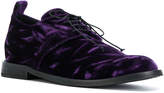 Thumbnail for your product : Ann Demeulemeester velvet lace-up shoes
