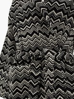 Thumbnail for your product : Missoni Home Keith Zigzag Hooded Cotton-terry Bathrobe - Black White