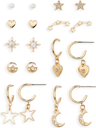 Capelli New York Set of 9 Earrings
