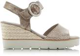 Thumbnail for your product : Gabor Obsession metallic buckle wedge sandals