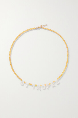 Roxanne First St Tropez Gold, Sapphire And Mother-of-pearl Necklace - Yellow