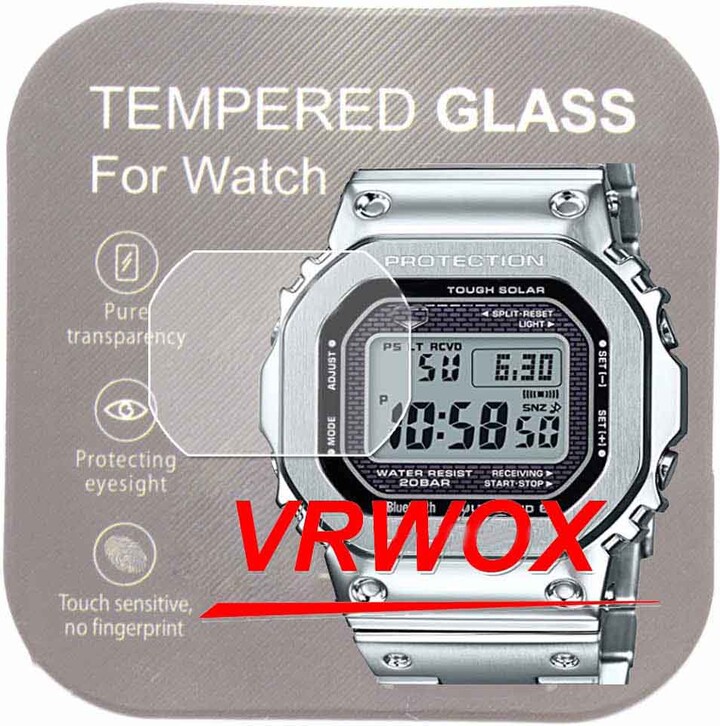 VRWOX 2-3Pcs Glass For GWX-5600 DW-5600 GBD-200 DW5000 GW-B5600 GW-5000 GBX-100 GX-56 DW-6900 GMW-B5000 9H Tempered Screen Protector