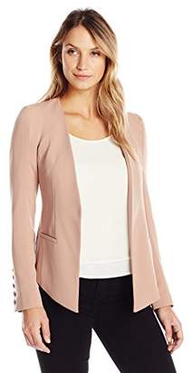 James Jeans Women's V Blazer Hi-Lo Fitted in