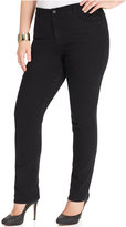 Thumbnail for your product : Style&Co. Style & Co. Plus Size Tummy Control Slim-Leg Jeans, Noir Wash