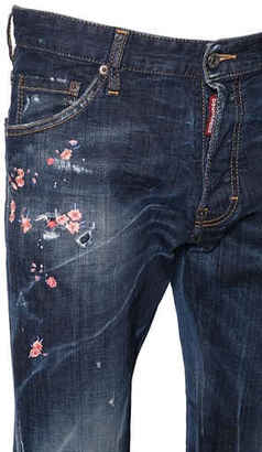DSQUARED2 16.5cm Cool Guy Floral Denim Jeans