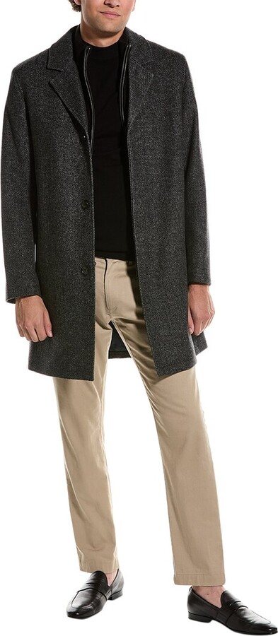 Cole Haan Wool Twill Coat