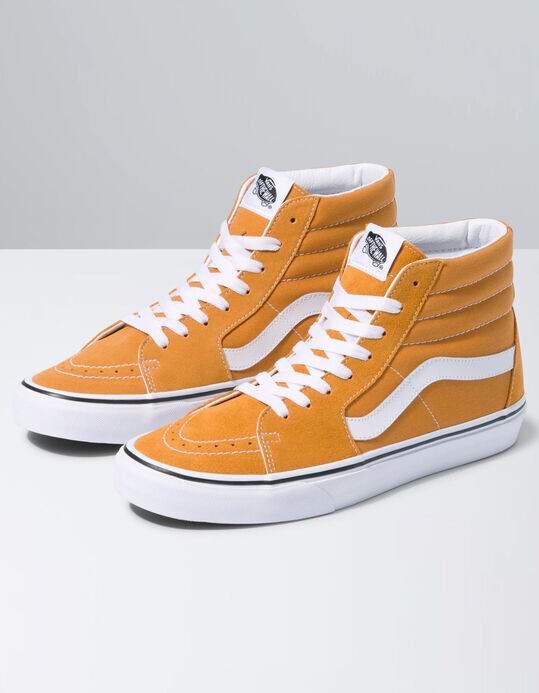 orange high top vans