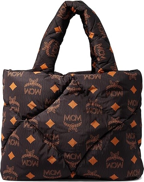 MCM Munchen Vintage Monogram Fabric Tote Large Leather (Denim) Handbags -  ShopStyle