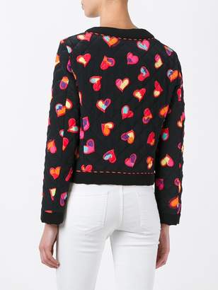 Moschino Boutique hearts print open jacket