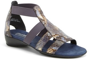 Munro American Zena Snake Embossed Sandal - Multiple Widths Available