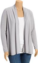 Thumbnail for your product : Old Navy Women's Plus Striped Open-Front Jersey Cardigans