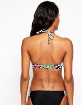 Thumbnail for your product : Hobie In Bloom High Neck Crop Bikini Top