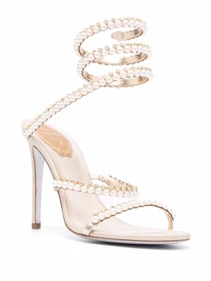 Rene Caovilla Cleo pearl-embellished sandals