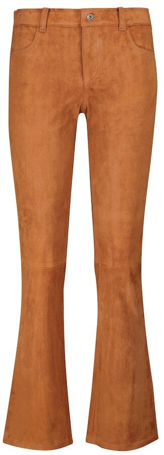 Tan suede trousers Clearance