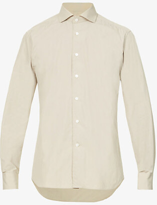 Corneliani Cuttaway slim-fit cotton-blend shirt
