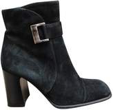 Black Suede Ankle Boots 