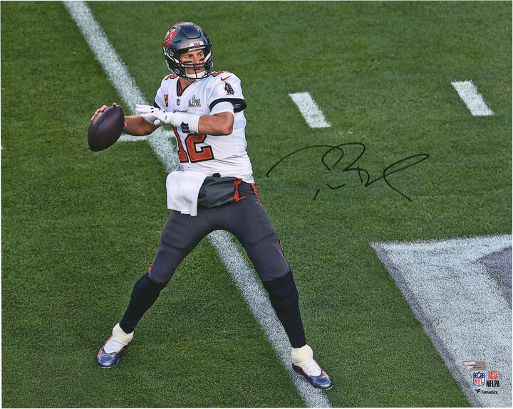 Fanatics Authentic Tom Brady Tampa Bay Buccaneers Autographed 16" x 20" Super Bowl LV Champions Super Bowl LV Action Photograph