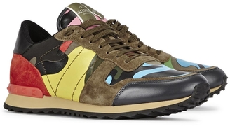 Valentino Camouflage leather trainers