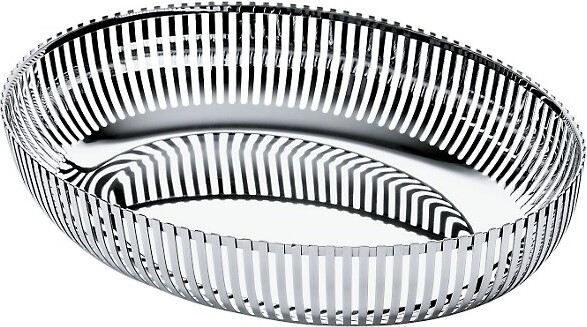 Alessi Pierre Charpin Oval Basket in Silver