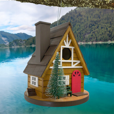 Home Bazaar Nestling Series Pinecrest Cottage Birdhouse