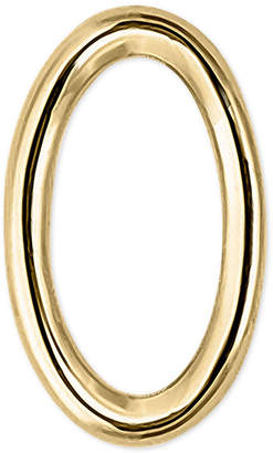Sarah Chloe Polished Initial Single Stud Earring in 14k Gold